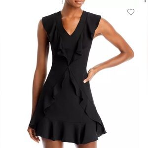 BCBGMAXAZRIA ruffled mini dress